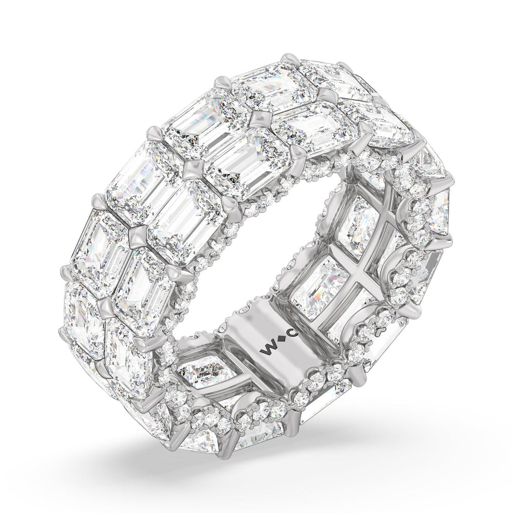 The Twombly Eternity Ring with 18KT White Gold / Natural / 13 7/8 Cut Diamond in 14KT White Gold / Natural / 13 7/8 view 3
