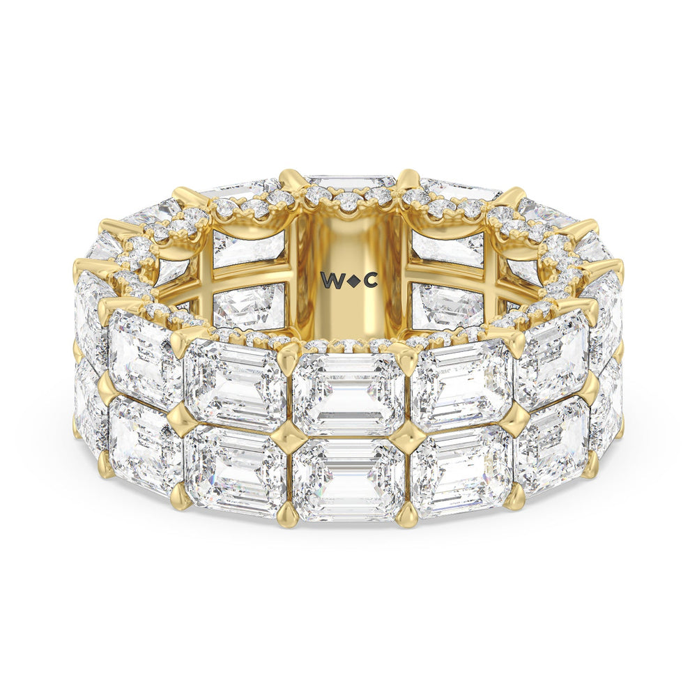 The Twombly Eternity Ring with 18KT Yellow Gold / Natural / 13 7/8 Cut Diamond in 14KT Yellow Gold / Natural / 13 7/8 view 1
