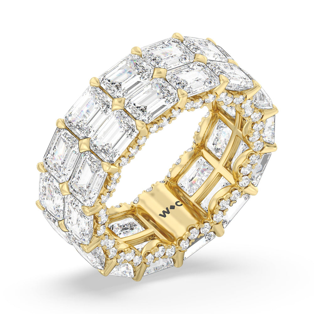 The Twombly Eternity Ring with 18KT Yellow Gold / Natural / 13 7/8 Cut Diamond in 14KT Yellow Gold / Natural / 13 7/8 view 3
