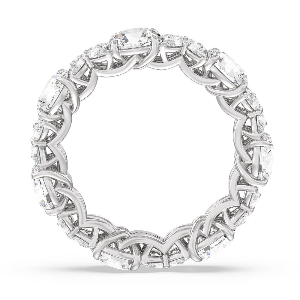 Botanical Eternity Ring with Platinum / Lab / 6 5/8 Cut Diamond in 14KT Platinum / Lab / 6 5/8 view 5
