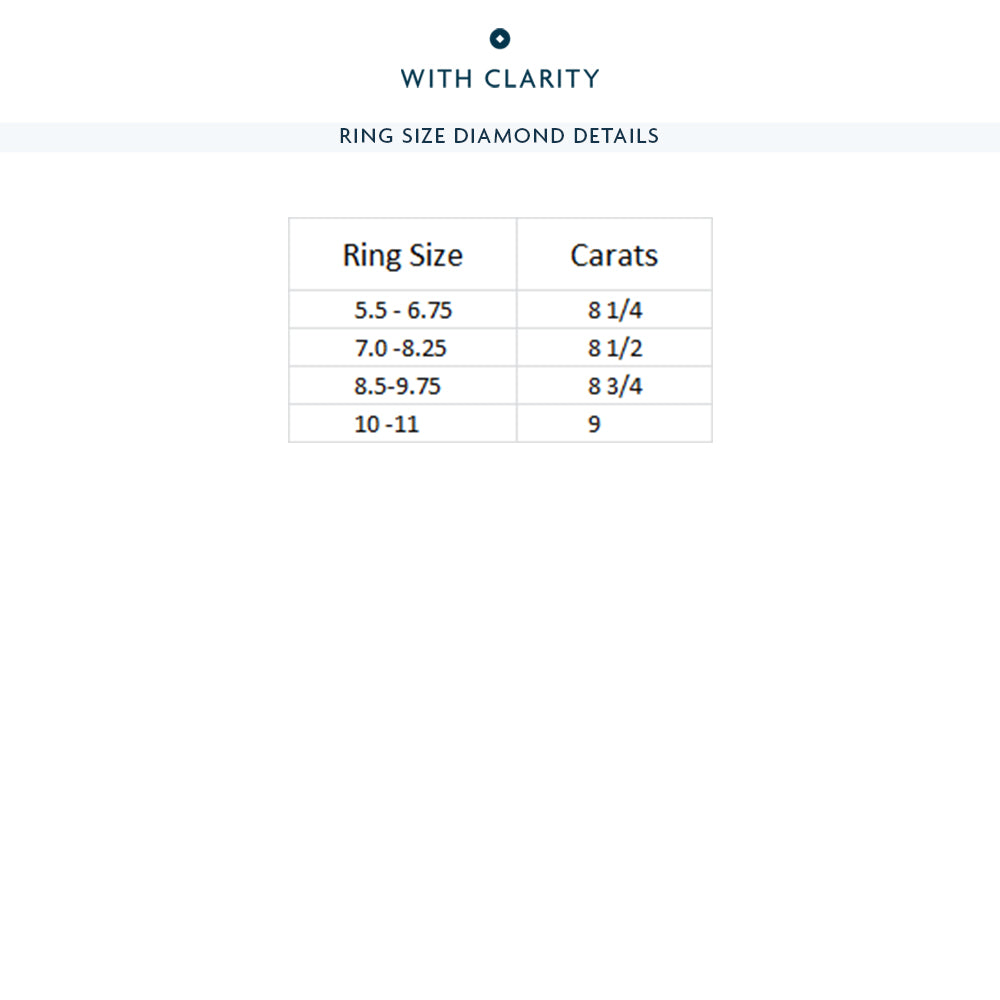 The Columbus Circle Eternity Ring with 8 1/2 Cut Diamond in 14KT Rose Gold view 4
