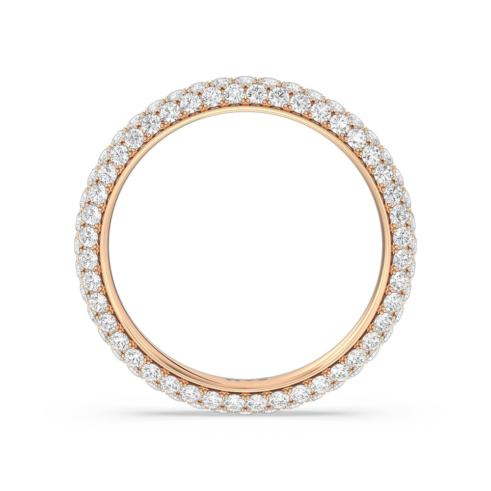 The Windsor Slim Eternity Ring with 18KT Rose Gold / Lab / 1 1/2 Cut Diamond in 14KT Rose Gold / Lab / 1 1/2 view 5
