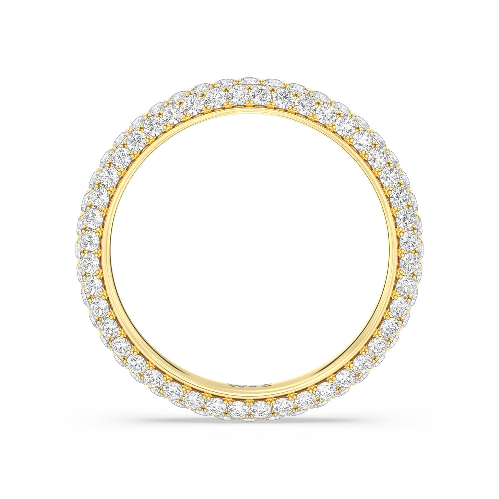 The Windsor Slim Eternity Ring with 18KT Yellow Gold / Lab / 1 1/2 Cut Diamond in 14KT Yellow Gold / Lab / 1 1/2 view 5
