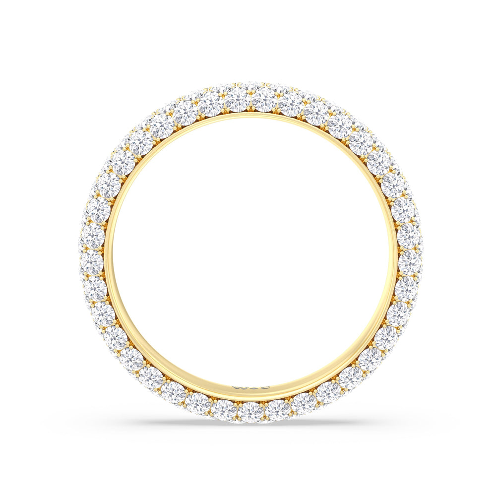 The Windsor Slim Eternity Ring with 18KT Yellow Gold / Lab / 2 Cut Diamond in 14KT Yellow Gold / Lab / 2 view 9
