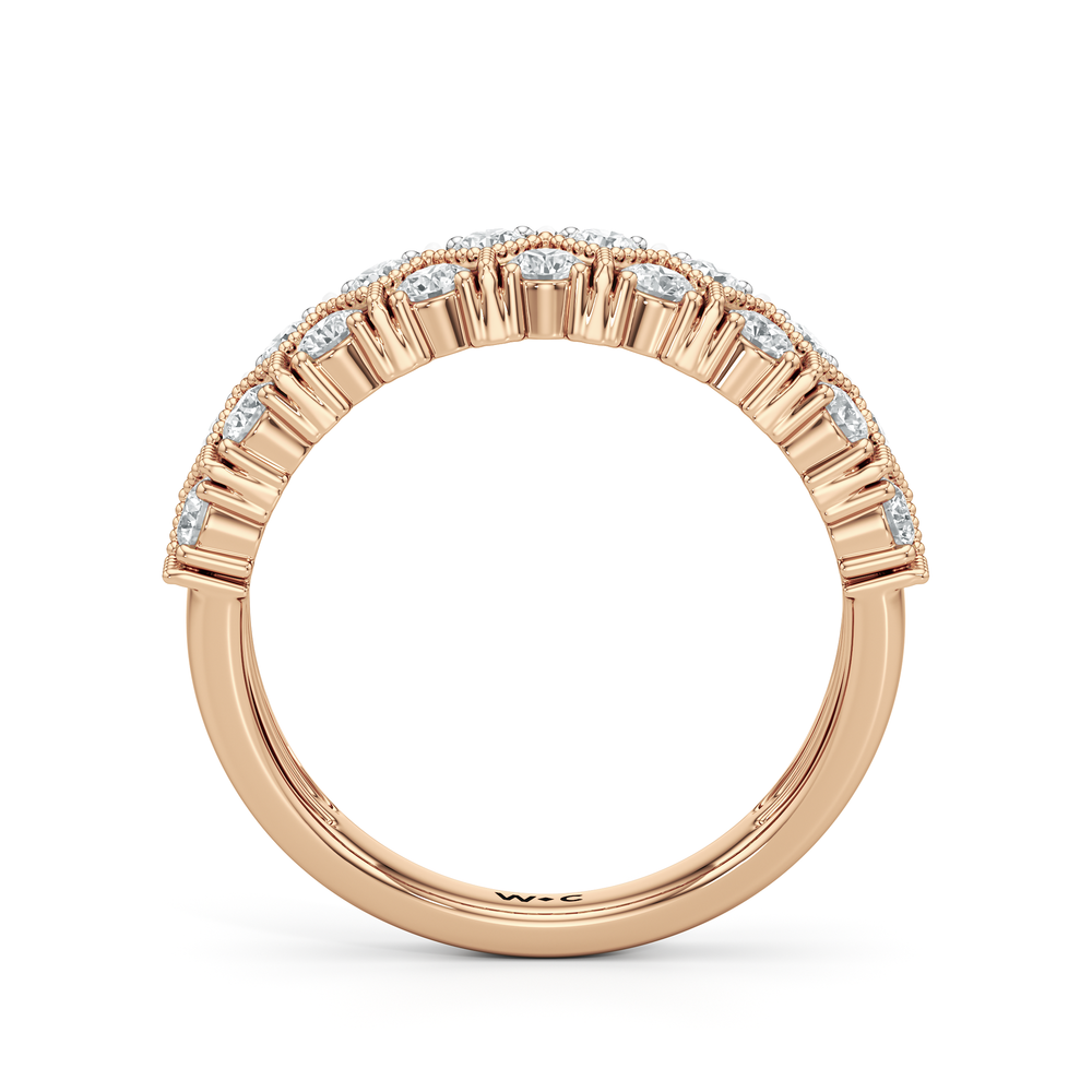 The LeVeque Ring with Mar Cut Diamond in 14KT White & Rose Gold / Lab / 04 view 3
