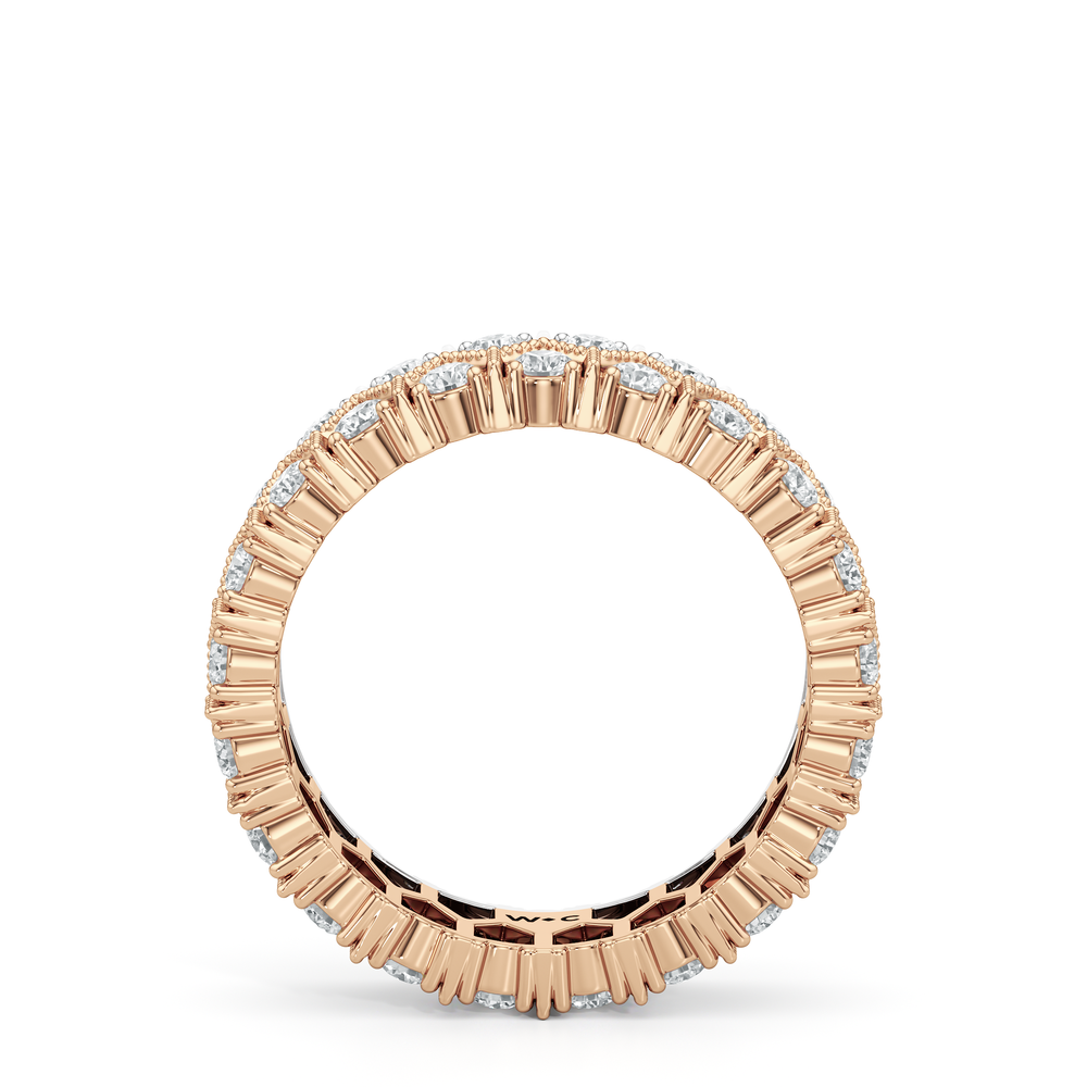 The Piscine Ring with 18KT White & Rose Gold / Lab / 1 9/10 Cut Diamond in 14KT White & Rose Gold / Lab / 1 9/10 view 3
