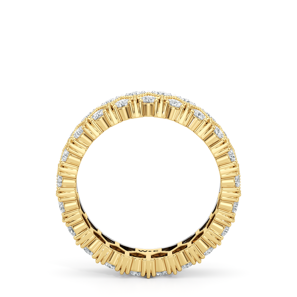 The Piscine Ring with 18KT White & Yellow Gold / Lab / 1 9/10 Cut Diamond in 14KT White & Yellow Gold / Lab / 1 9/10 view 3
