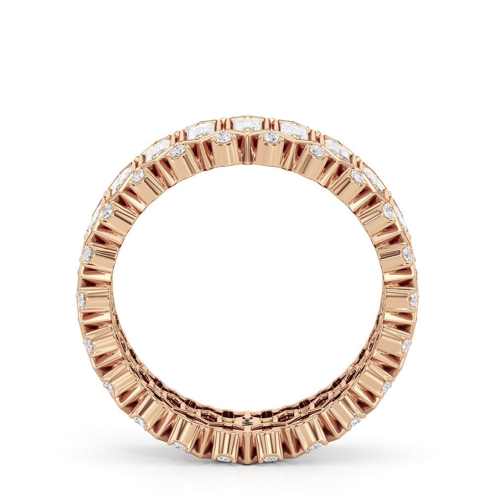 The Lexington Ring with 18KT Rose Gold / Lab / 2 3/8 Cut Diamond in 14KT Rose Gold / Lab / 2 3/8 view 3
