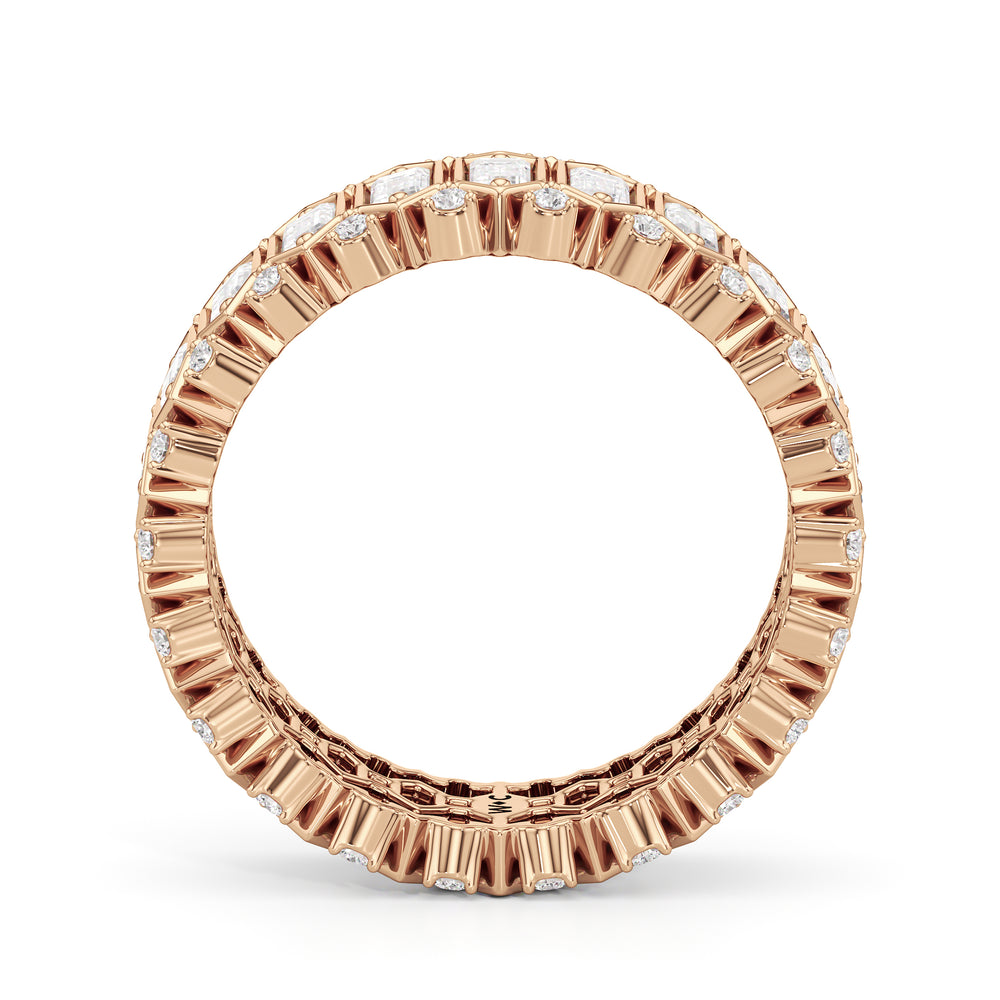The Lexington Ring with 18KT Rose Gold / Lab / 2 3/8 Cut Diamond in 14KT Rose Gold / Lab / 2 3/8 view 3
