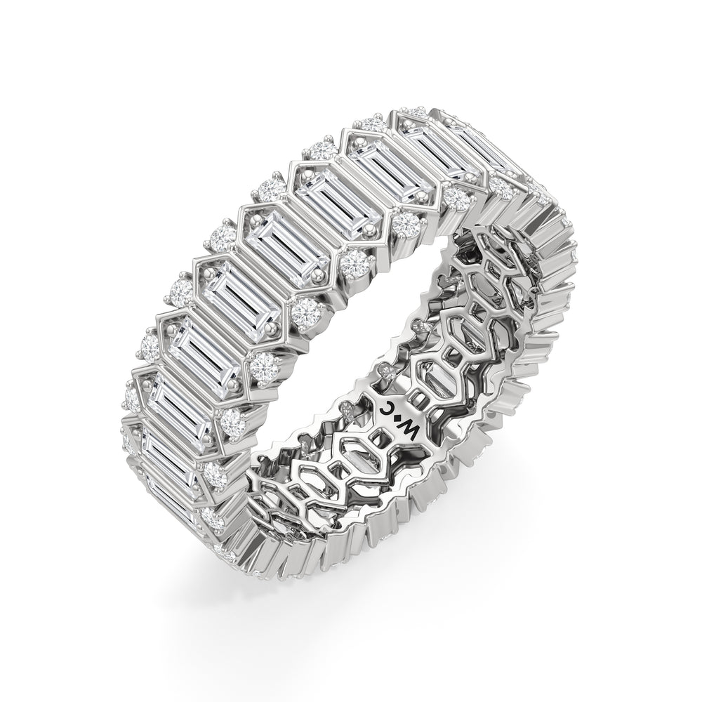 The Lexington Ring with Platinum / Lab / 2 3/8 Cut Diamond in 14KT Platinum / Lab / 2 3/8 view 4
