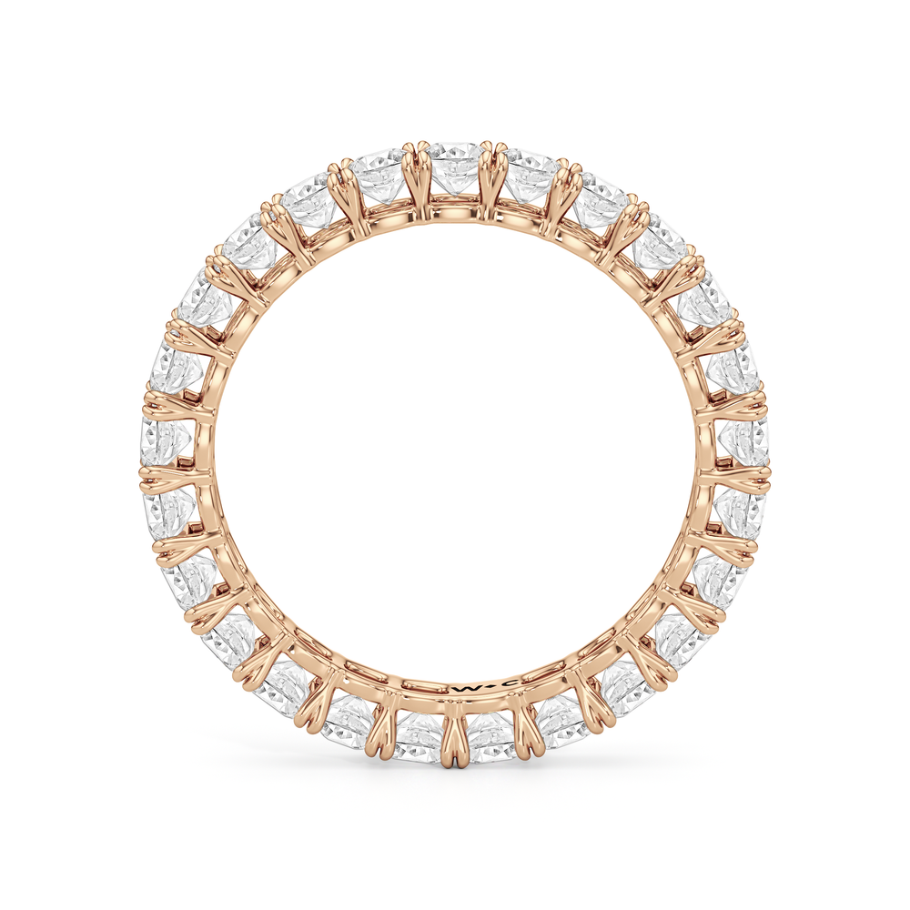 Axis Diamond Eternity Ring (F/G SI+) with 18KT Rose Gold / Lab / 3 Cut Diamond in 14KT Rose Gold / Lab / 3 view 4
