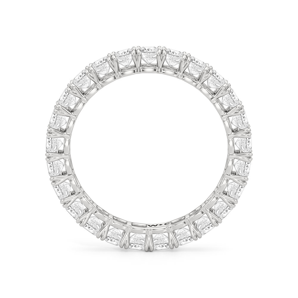 Axis Diamond Eternity Ring (E+ VS+) with Platinum / Lab / 3 Cut Diamond in 14KT Platinum / Lab / 3 view 4
