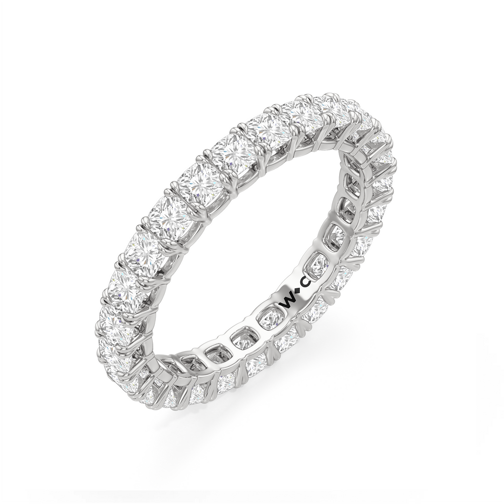 Axis Diamond Eternity Ring (F/G SI+) with Platinum / Lab / 3 Cut Diamond in 14KT Platinum / Lab / 3 view 5
