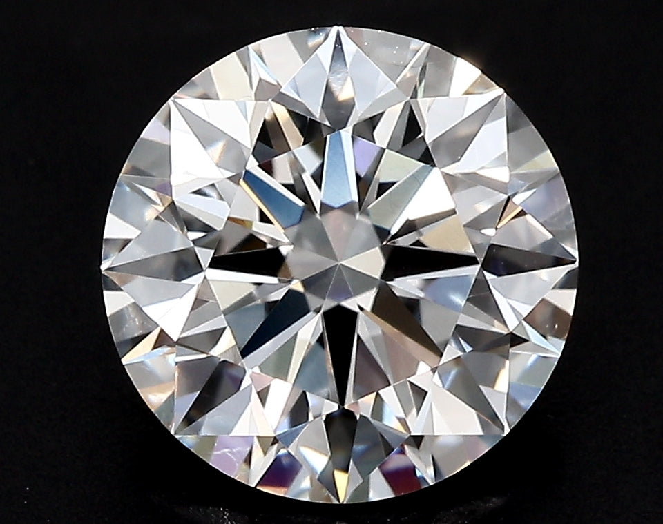 1.51 Carat Round Lab Diamond with  Cut Diamond in 14KT  view 1
