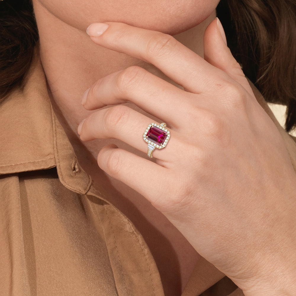 Model Wearing The Nocturne Ring view