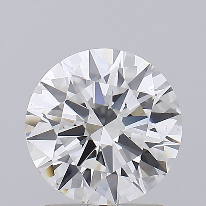 1.57 Carat Round Lab Diamond with  Cut Diamond in 14KT  view 1
