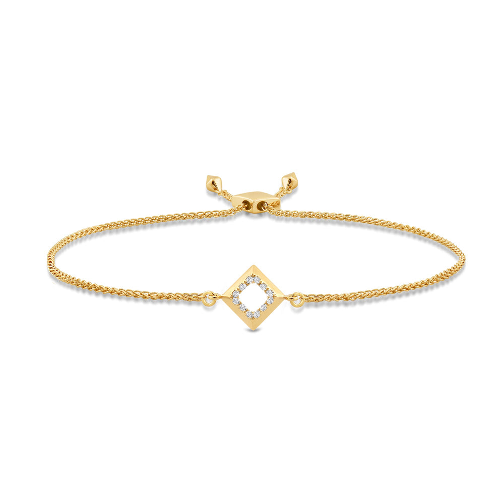 The Princess Set with 14KT Yellow Gold / Lab / 1/6 Cut Diamond in 14KT Yellow Gold / Lab / 1/6 view 4
