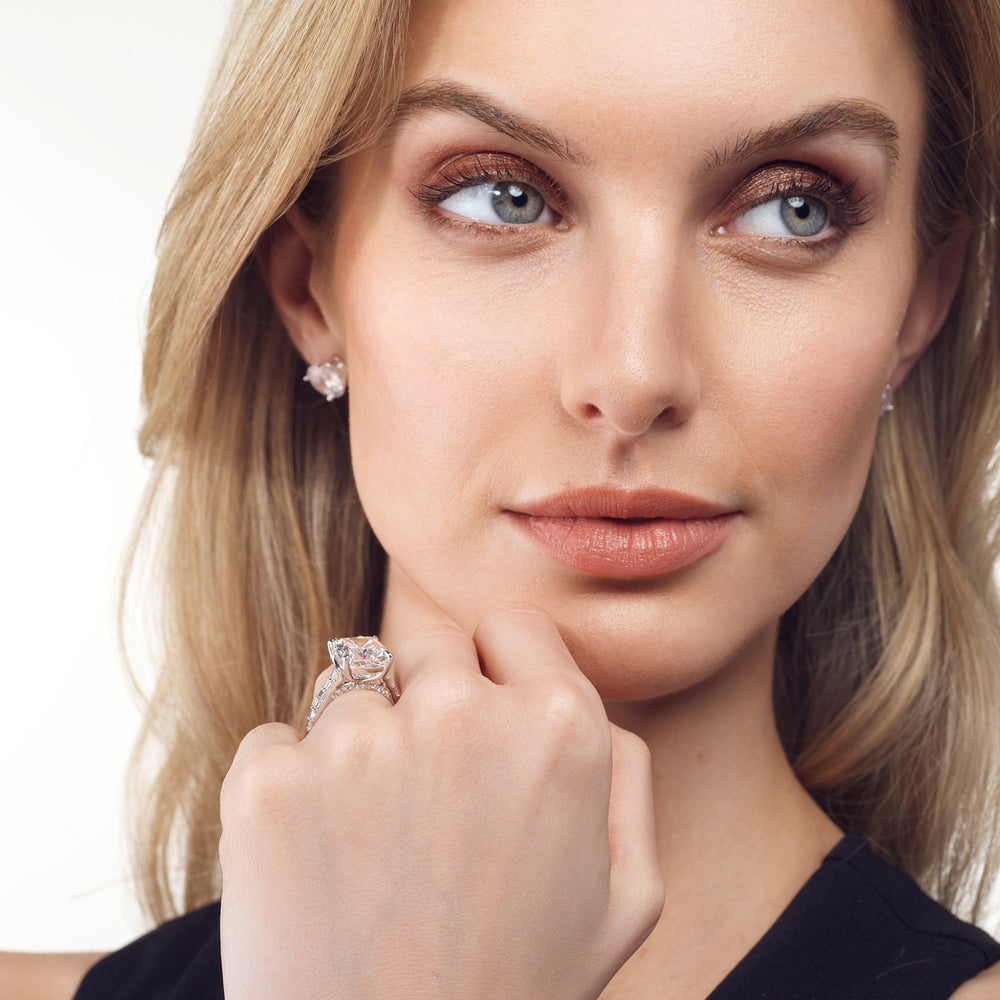 Model Wearing The Anguissola Ring view