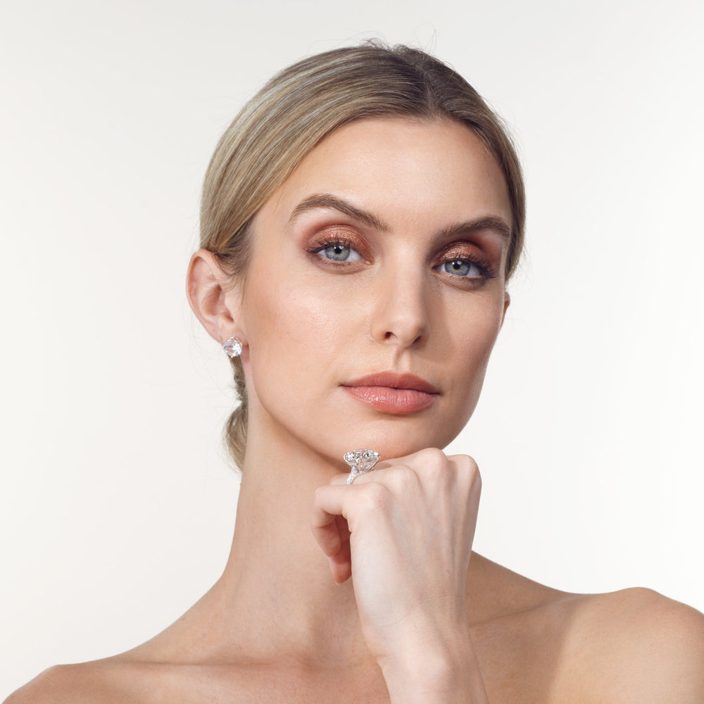 Model Wearing The Carrington Ring view
