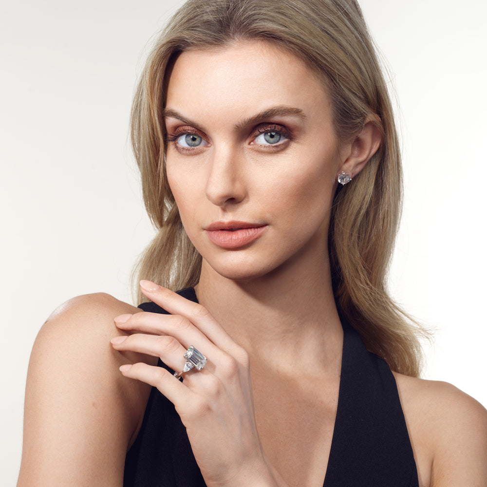 Model Wearing The Wood Reserve Rings view