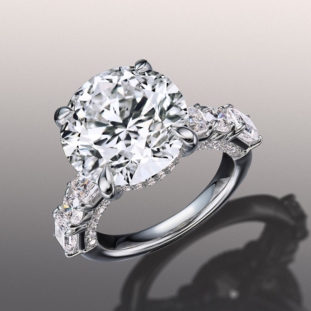 The Rockwell Reserve Rings with Round Cut Diamond in 14KT Platinum view 2
