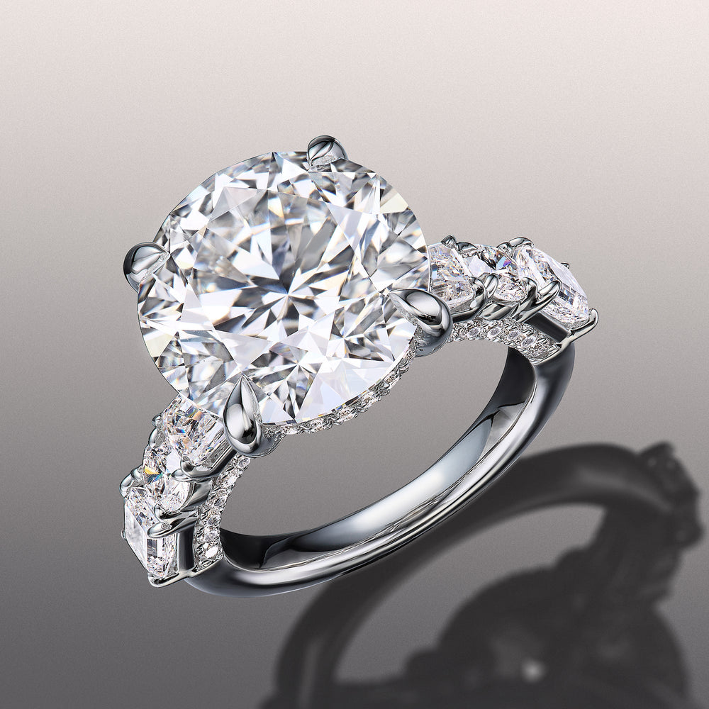The Rockwell Ring with Round Cut Diamond in 14KT Platinum view 2
