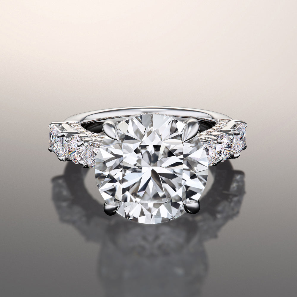 The Rockwell Reserve Rings with Round Cut Diamond in 14KT Platinum view 1
