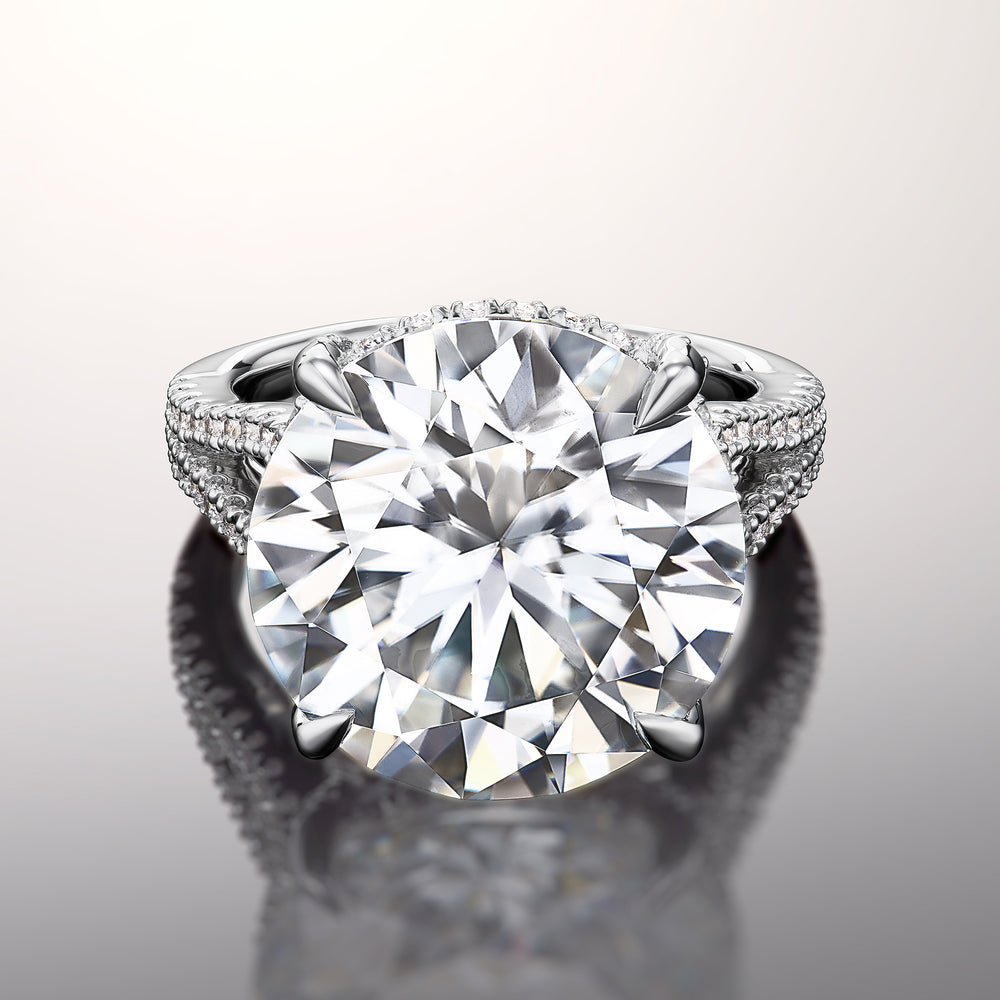 The Signac Reserve Rings with Round Cut Diamond in 14KT Platinum view 1
