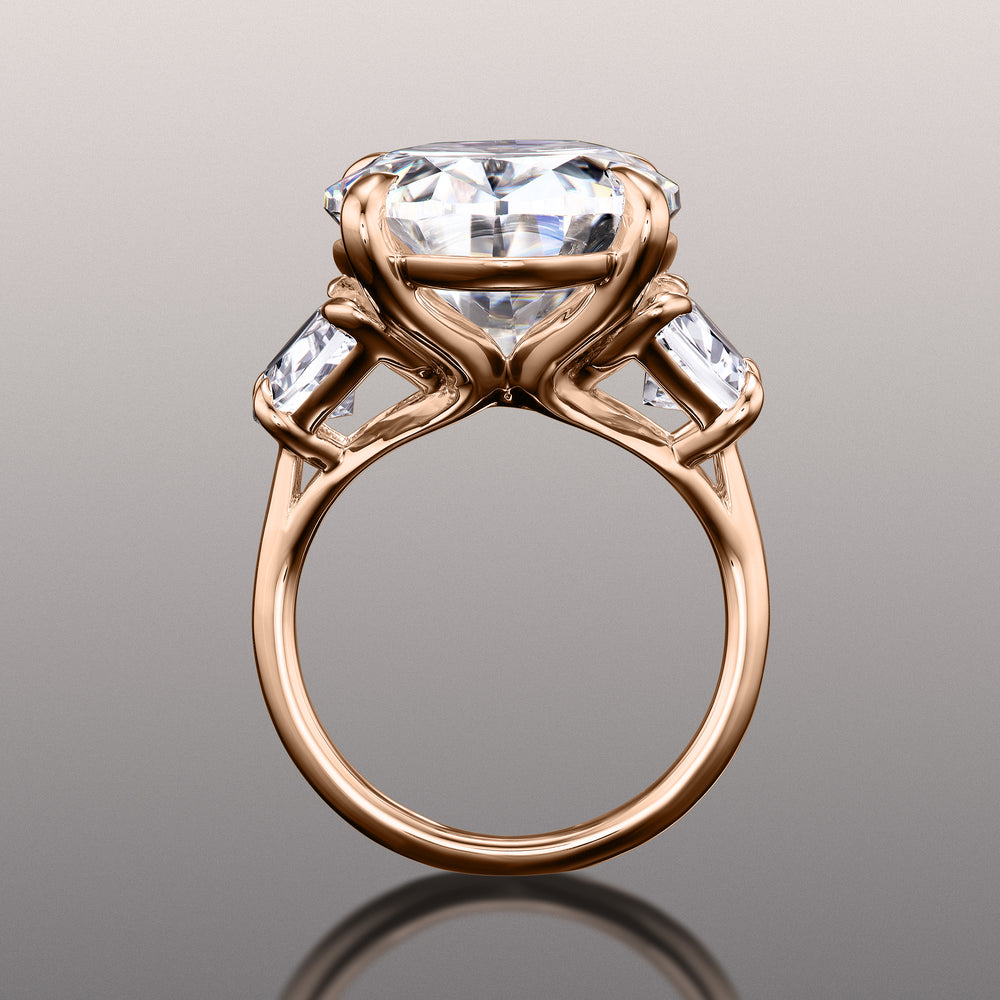 Oval Cut The Cézanne Ring with Lab Grown Diamond in 14KT Rose Gold view 2
