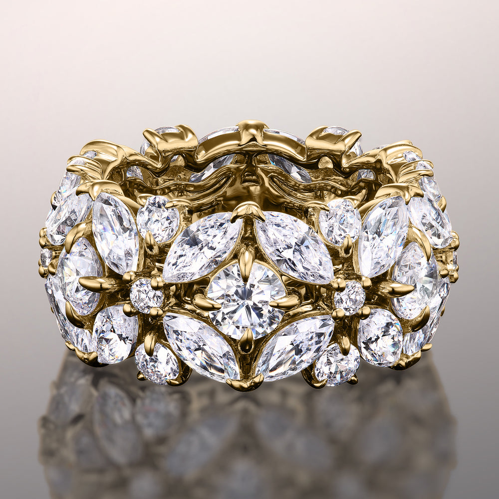 The Waterhouse Reserve Eternity Ring with 18KT Yellow Gold / Natural / 9 1/2 Cut Diamond in 14KT Yellow Gold / Natural / 9 1/2 view 1
