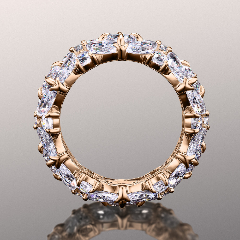 The Waterhouse Reserve Eternity Ring with 18KT Yellow Gold / Natural / 9 1/2 Cut Diamond in 14KT Yellow Gold / Natural / 9 1/2 view 5
