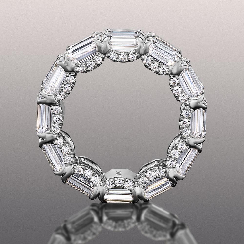 The Twombly Reserve Eternity Ring with Platinum / Natural / 13 7/8 Cut Diamond in 14KT Platinum / Natural / 13 7/8 view 2
