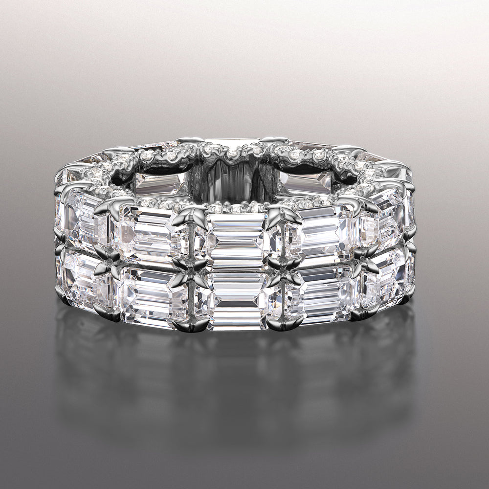The Twombly Reserve Eternity Ring with Platinum / Natural / 13 7/8 Cut Diamond in 14KT Platinum / Natural / 13 7/8 view 1
