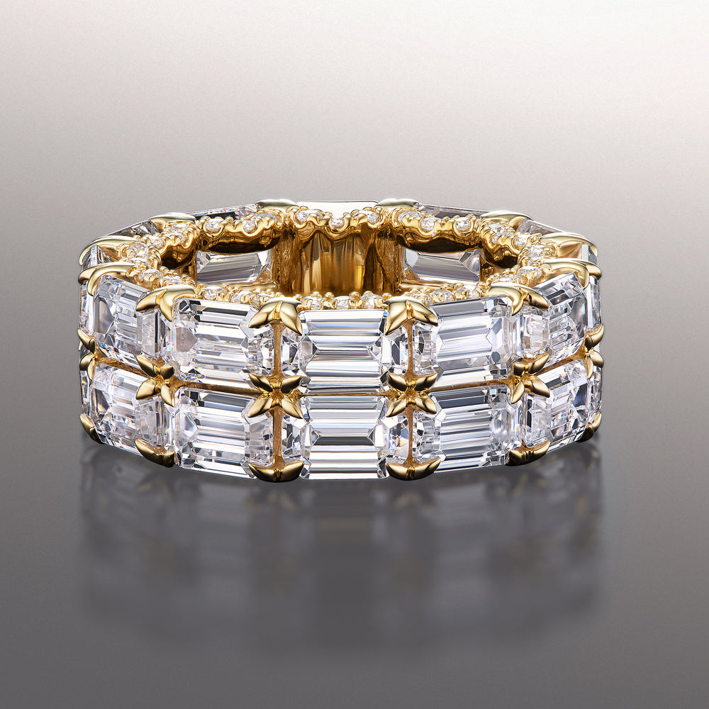 The Twombly Reserve Eternity Ring with 18KT Yellow Gold / Natural / 13 7/8 Cut Diamond in 14KT Yellow Gold / Natural / 13 7/8 view 1

