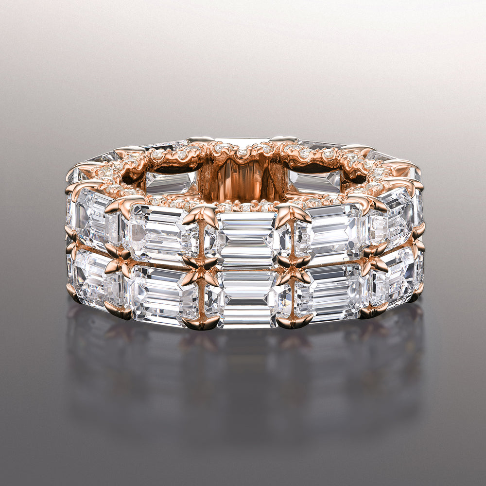 The Twombly Reserve Eternity Ring with 18KT Rose Gold / Natural / 13 7/8 Cut Diamond in 14KT Rose Gold / Natural / 13 7/8 view 1
