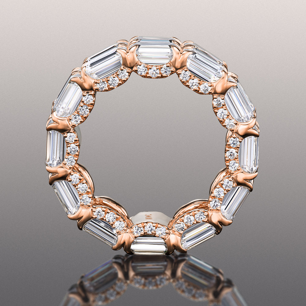 The Twombly Reserve Eternity Ring with 18KT Rose Gold / Natural / 13 7/8 Cut Diamond in 14KT Rose Gold / Natural / 13 7/8 view 3

