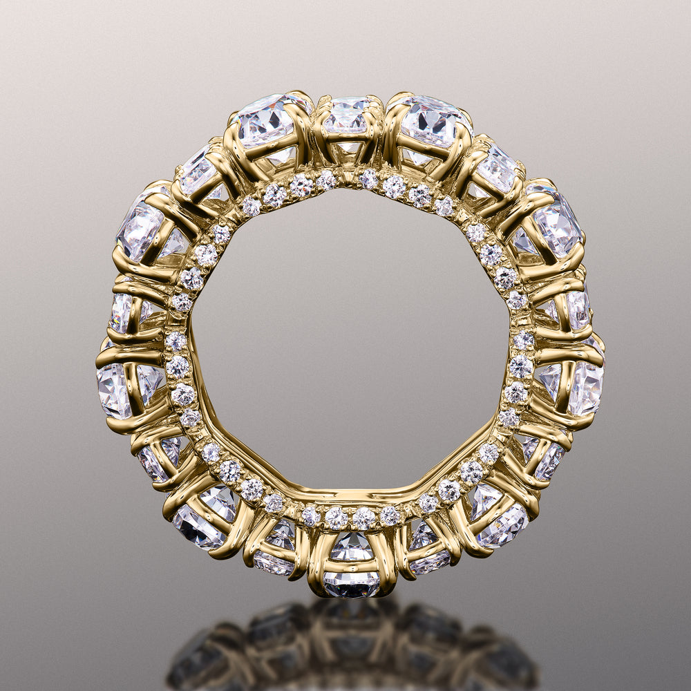 The Kusama Reserve Eternity Ring with 18KT Yellow Gold / Natural / 15 Cut Diamond in 14KT Yellow Gold / Natural / 15 view 2
