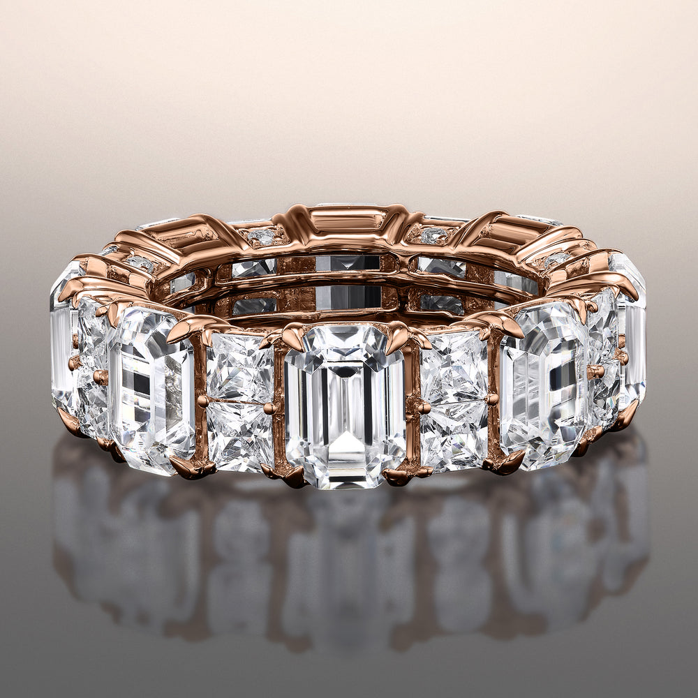 The Duveneck Reserve Eternity Ring with 18KT Rose Gold / Natural / 11 7/8 Cut Diamond in 14KT Rose Gold / Natural / 11 7/8 view 1
