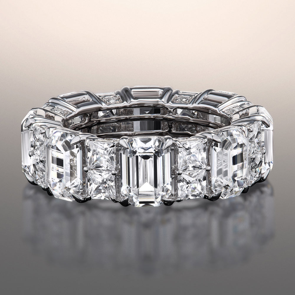The Duveneck Reserve Eternity Ring with Platinum / Natural / 11 7/8 Cut Diamond in 14KT Platinum / Natural / 11 7/8 view 1
