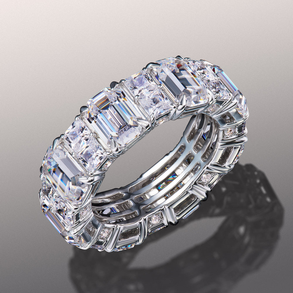 The Duveneck Eternity Ring with 18KT White Gold / Lab / 11 7/8 Cut Diamond in 14KT White Gold / Lab / 11 7/8 view 1
