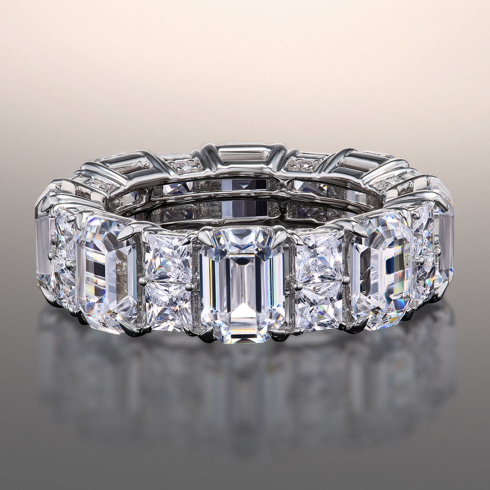 The Duveneck Eternity Ring with 18KT White Gold / Lab / 11 7/8 Cut Diamond in 14KT White Gold / Lab / 11 7/8 view 2
