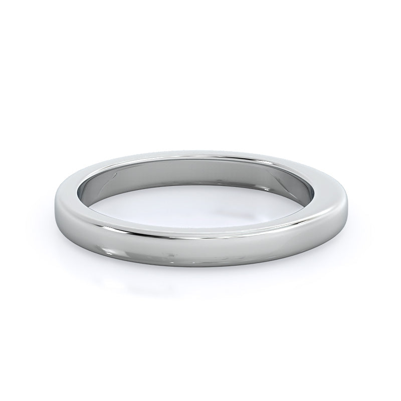 Cathedral Weaved Solitaire Wedding Band with Platinum Cut Diamond in 14KT Platinum view 4
