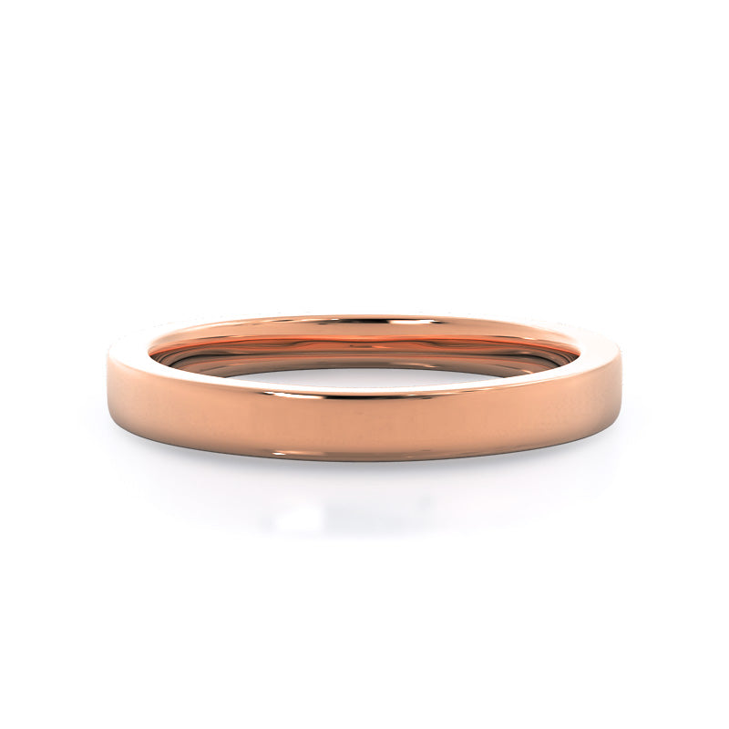 Trellis Wedding Band with 18KT Rose Gold Cut Diamond in 14KT Rose Gold view 1
