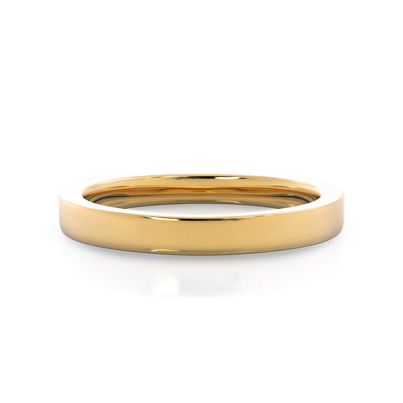 Trellis Wedding Band with 18KT Yellow Gold Cut Diamond in 14KT Yellow Gold view 1
