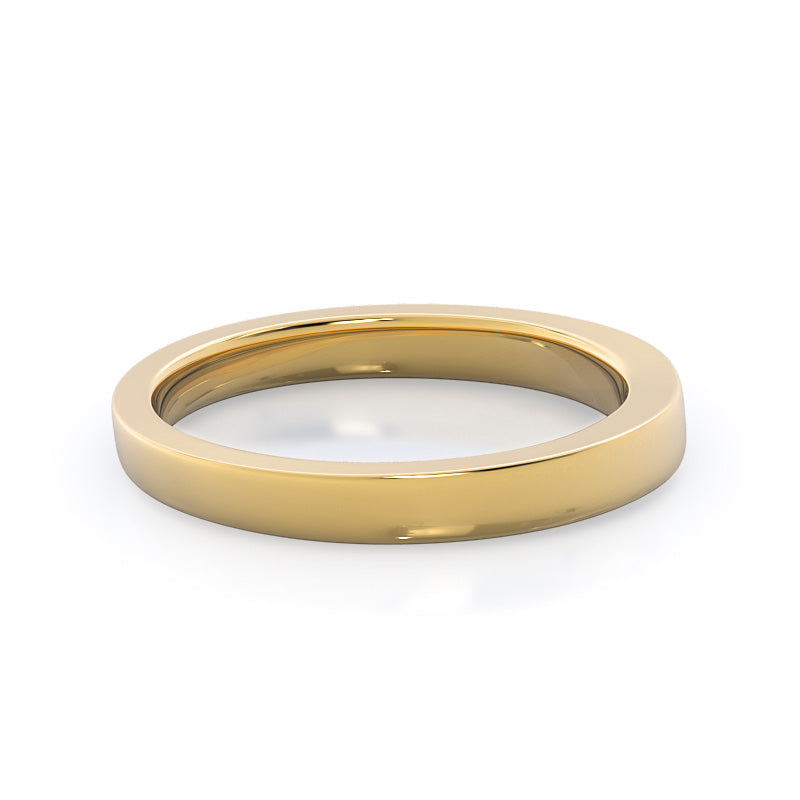 Trellis Wedding Band with 18KT Yellow Gold Cut Diamond in 14KT Yellow Gold view 4
