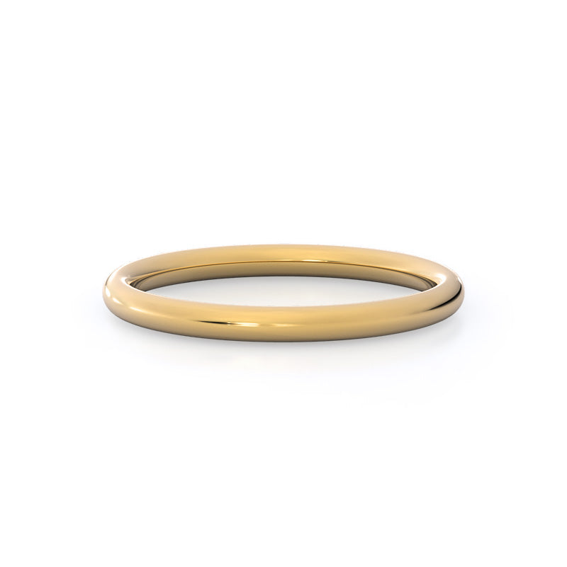 Six Prong Cathedral Basket Wedding Band with 18KT Yellow Gold Cut Diamond in 14KT Yellow Gold view 1
