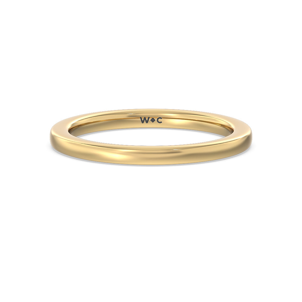 Fancy Wedding Band with 18KT Yellow Gold Cut Diamond in 14KT Yellow Gold view 1
