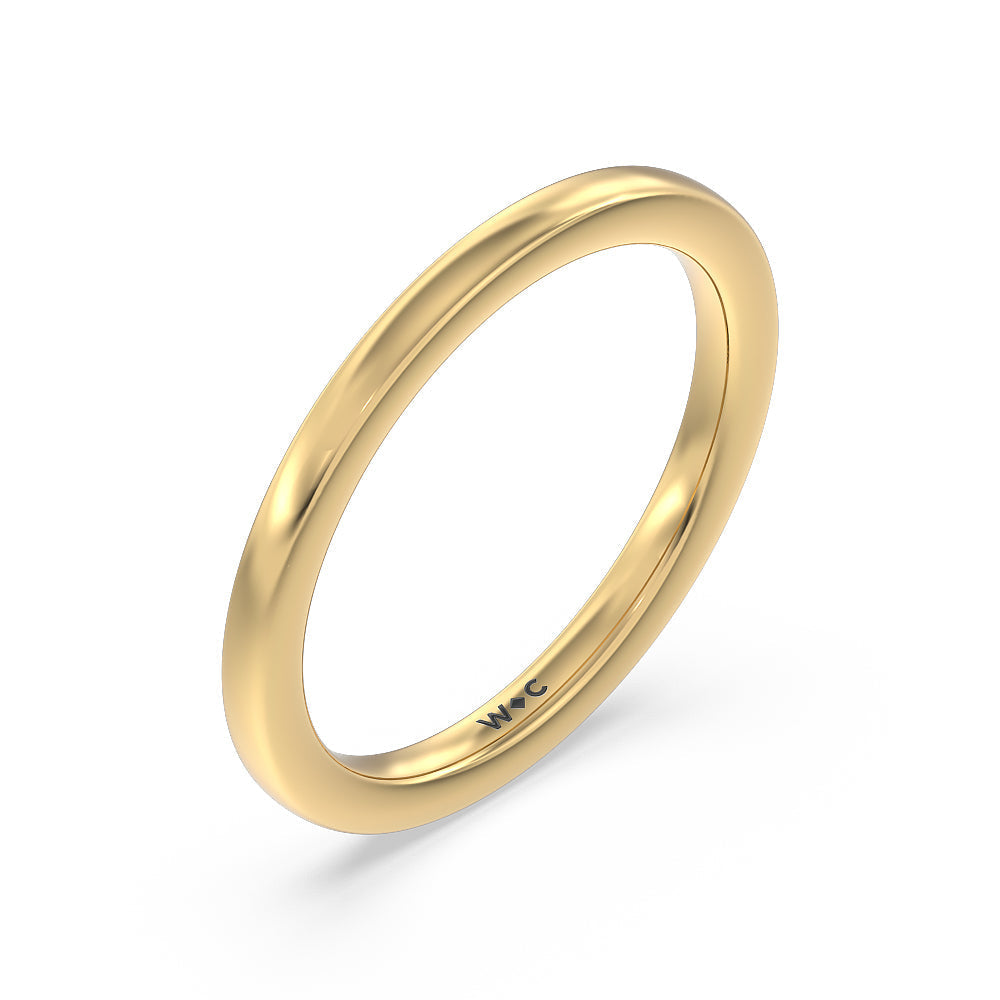 Fancy Wedding Band with 18KT Yellow Gold Cut Diamond in 14KT Yellow Gold view 4
