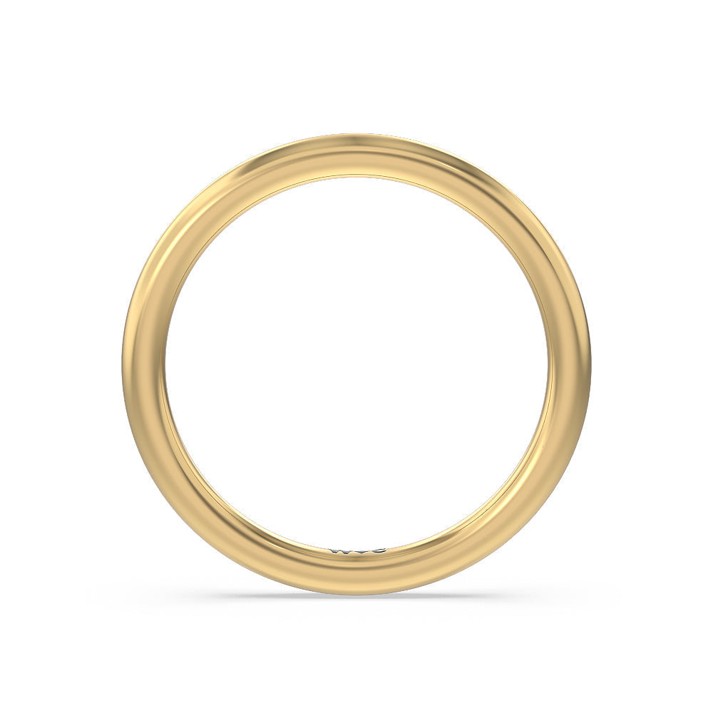 Composite Marquise Stationed Wedding Band with 18KT Yellow Gold Cut Diamond in 14KT Yellow Gold view 2
