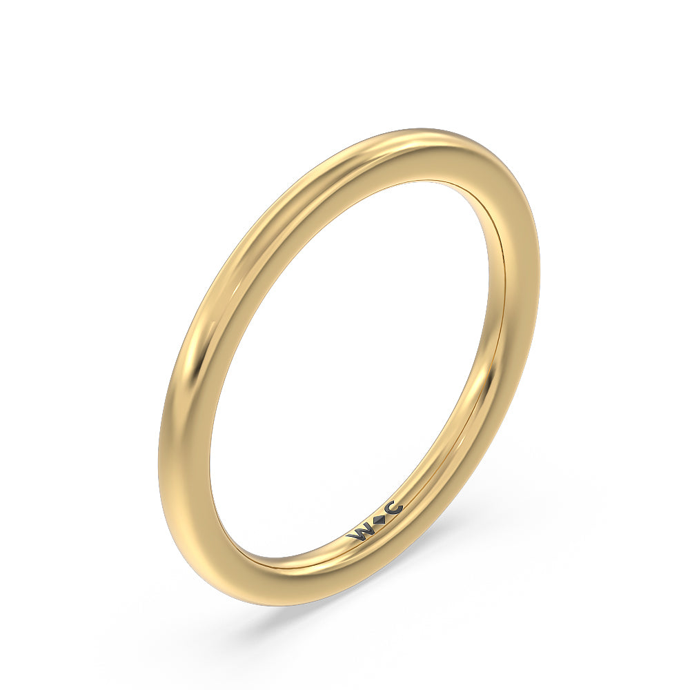 Glamorous Pear Side Stone Solitaire Wedding Band with 18KT Yellow Gold Cut Diamond in 14KT Yellow Gold view 4

